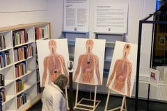 Udstillingen 'De døde i vores liv' på Biblioteket Sønderborg.
